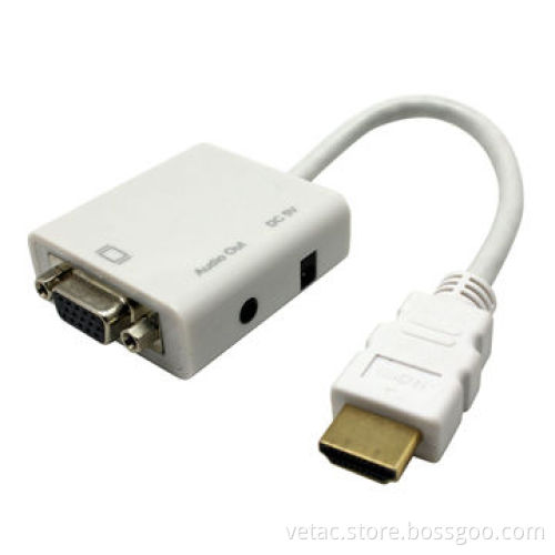 Converter, HDMI to VGA Video and Audio